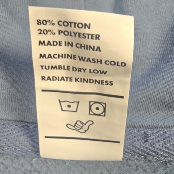 NWOT Dutch Bros Hoodie Unisex Large Blue Sweatshirt Coffee Back Graphic Logo - Picture 15 of 15